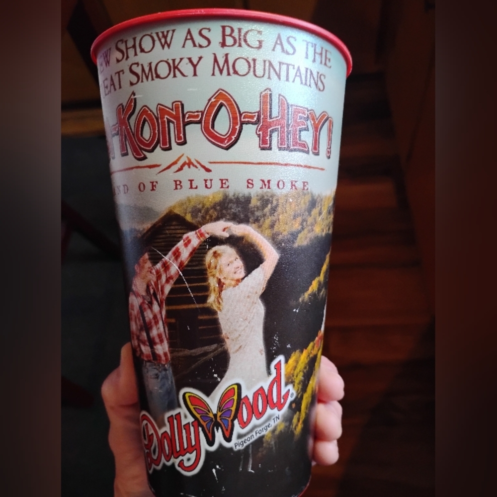2009 Sha-Kon-O-Hey Coca-Cola Plastic Cup From Dollywood in Pigeon Forge, TN.